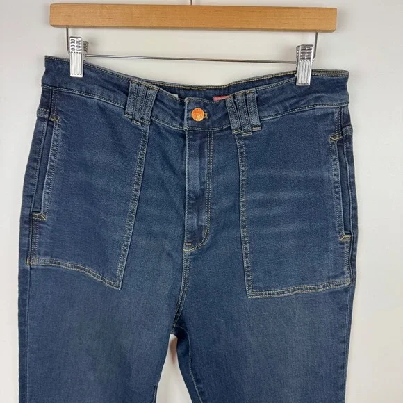 Pilcro Dark Blue Flare Jeans - Picture 2 of 13